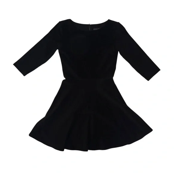 Alice + Olivia ~ Women’s 3/4-Sleeve Black Bodycon Shift Dress ~ Size 0 - Picture 2 of 12